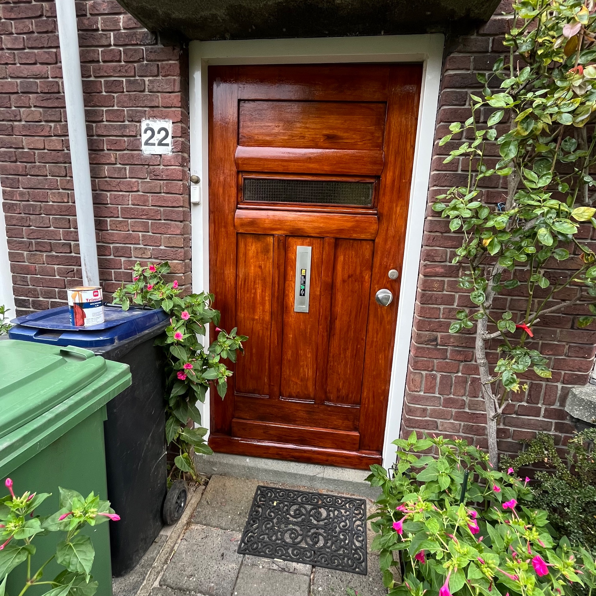 Schilderwerk voordeur in Voorburg